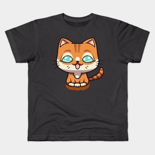 Orange Kitty 1 Kids T-Shirt